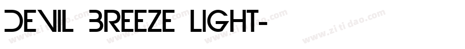 Devil Breeze Light字体转换
